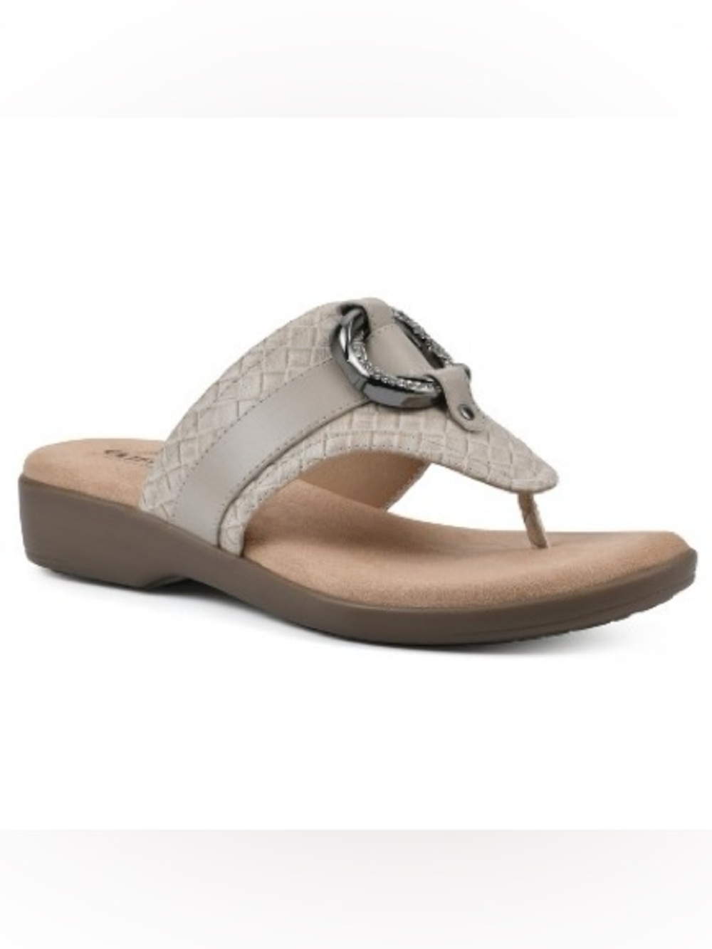Cliffs by White Mountain Women's Benedict Thong Comfort Sandal Size 6.5